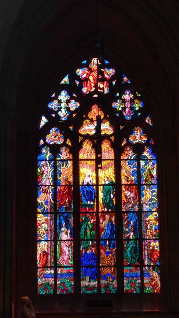 vitrail de la cathédrale Saint Guy