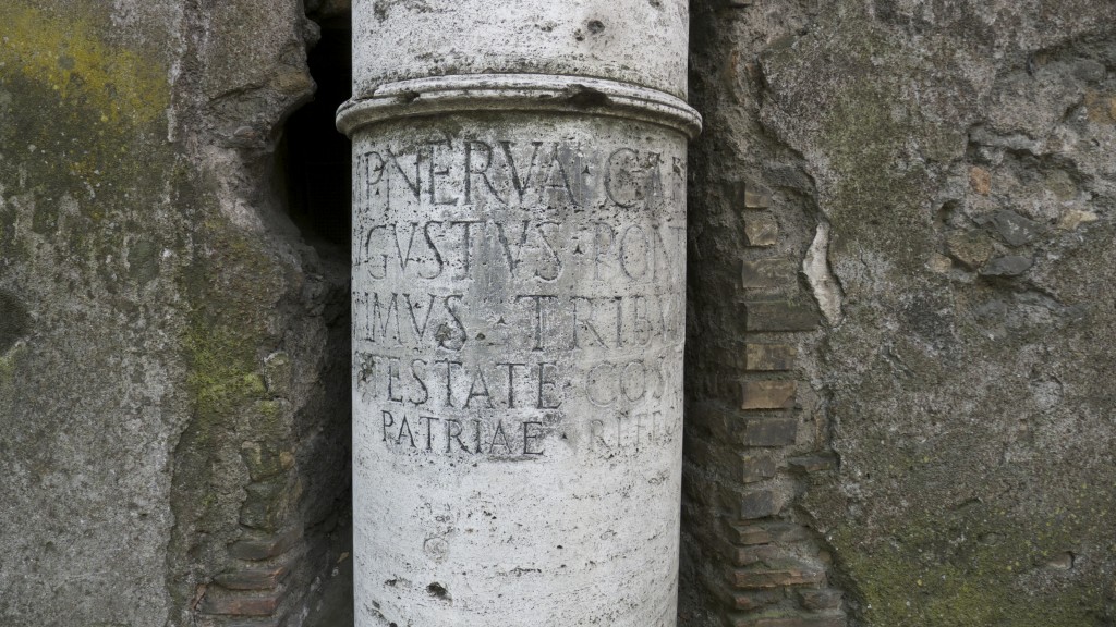 premiere borne kilométrique via Appia Antica