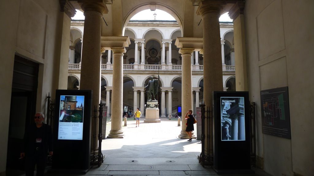 L'entrée de la Pinacothèque Milan