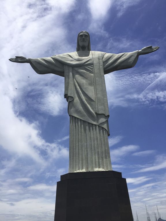 Le christ rédempteur sur le Corcovado à Rio